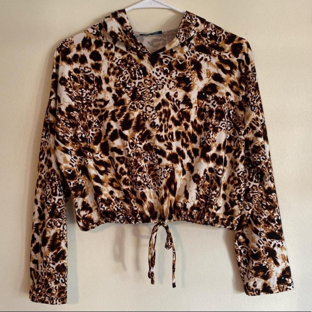 Jade Cropped Sweatshirt- Size Medium